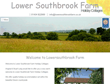 Tablet Screenshot of lowersouthbrookfarm.co.uk